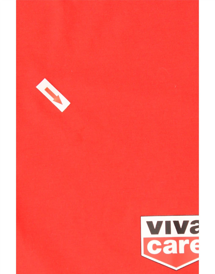 Мужская футболка Puma Верх среднего красного цвета из полиэстера с цветными блоками