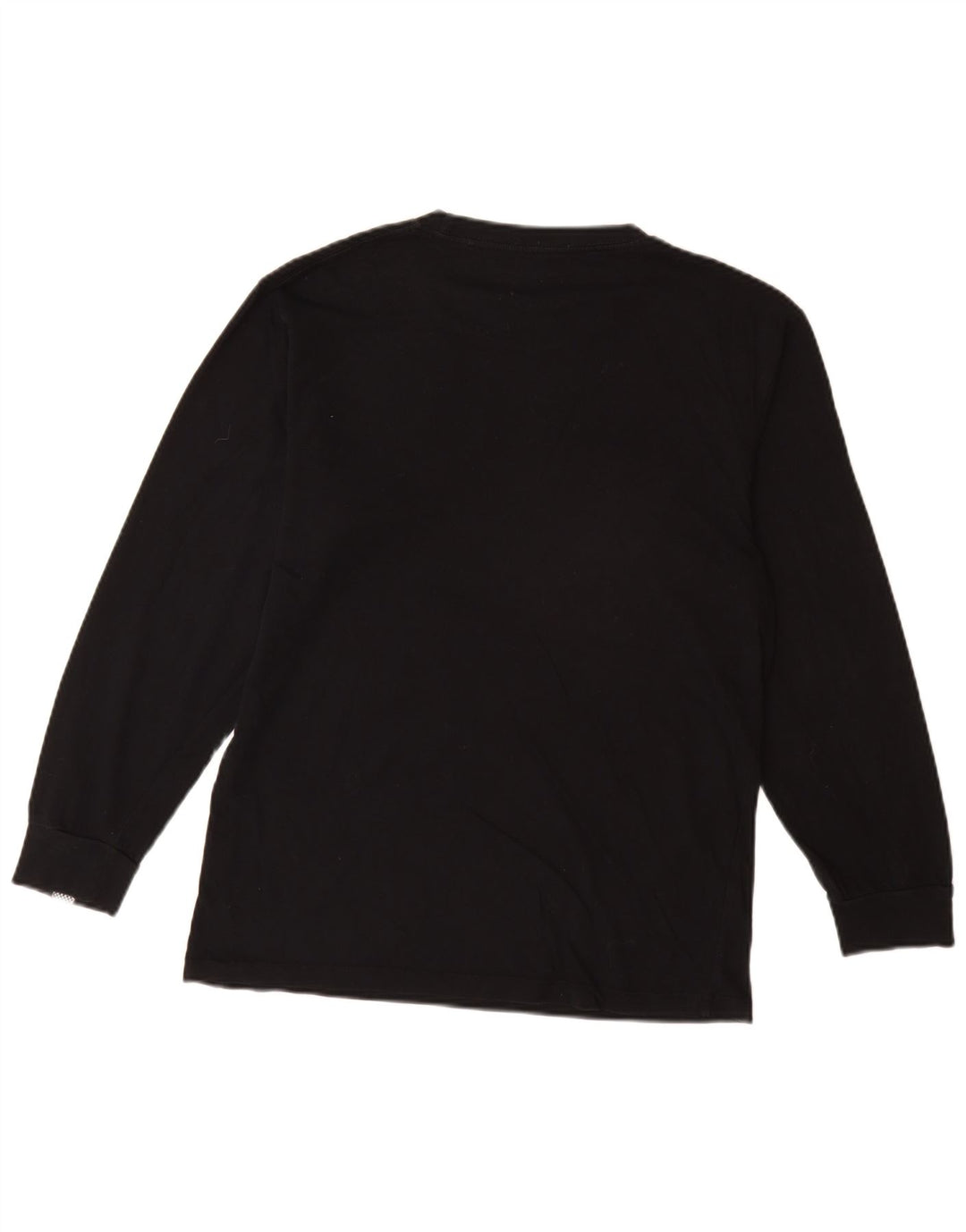 Мужской топ с рисунком Vans, средний черный хлопок с длинными рукавами