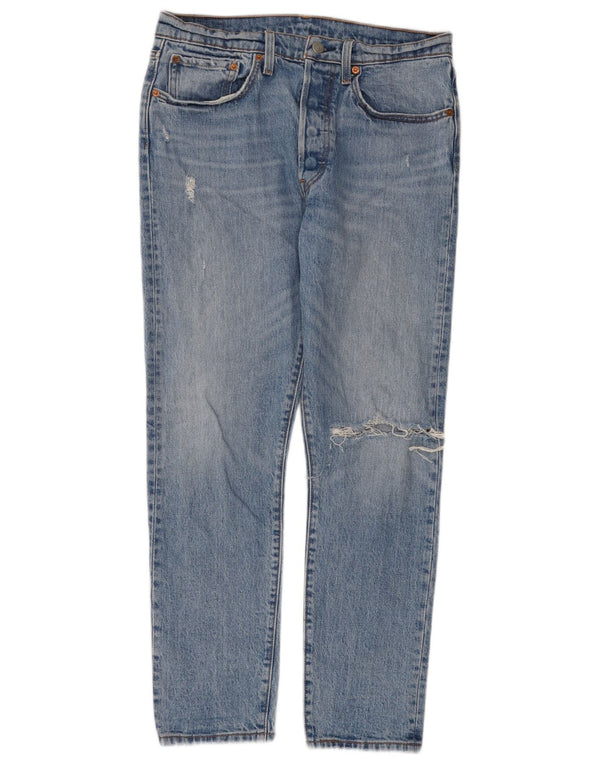 Женские прямые джинсы Levi's 501 W30 L30 синие, хлопок