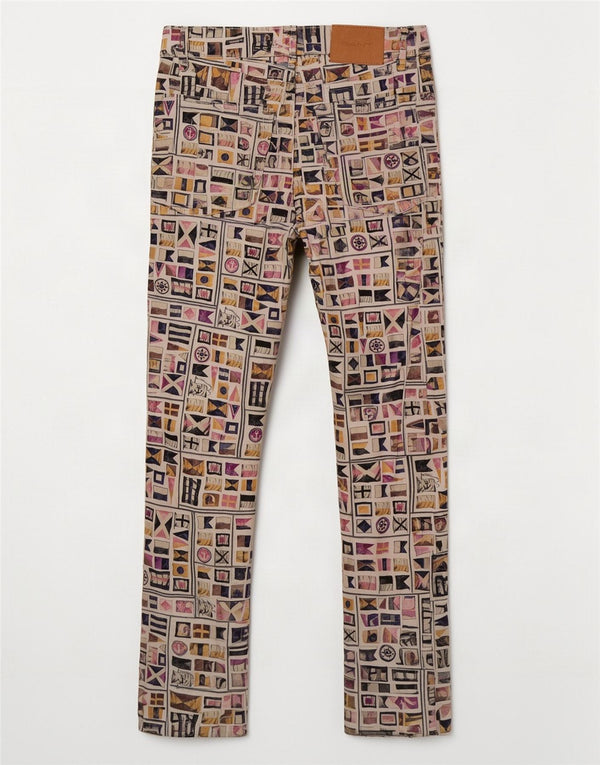 Gant Womens Flag Straight Casual Trousers W27 L27 Multicoloured Cotton