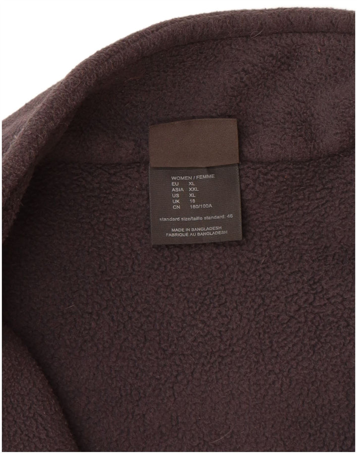 JACK WOLFSKIN Женская флисовая куртка UK 18 XL Серый полиэстер