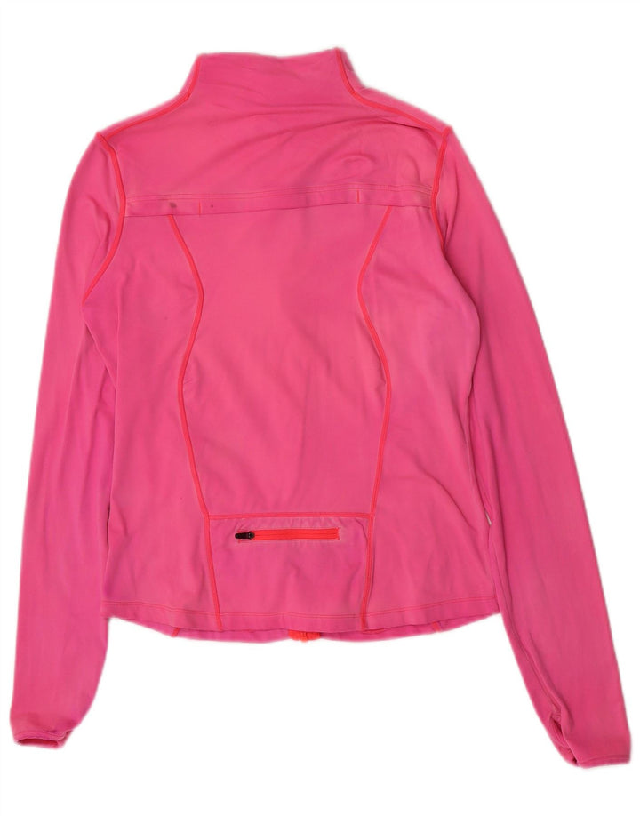 Женский спортивный костюм Ellesse, верхняя куртка UK 12, нейлон среднего розового цвета