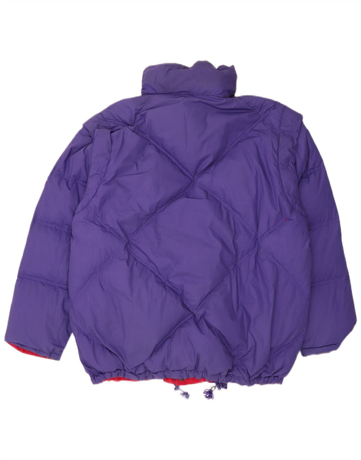 Мужская двусторонняя стеганая куртка оверсайз DIADORA UK 42 XL, красный полиэстер