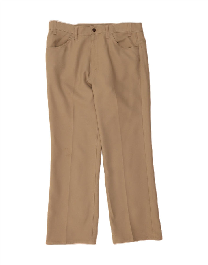LEVI'S Mens Straight Casual Trousers W38 L30 Beige Polyester Vintage Levi's and Second-Hand Levi's from Messina Hembry 