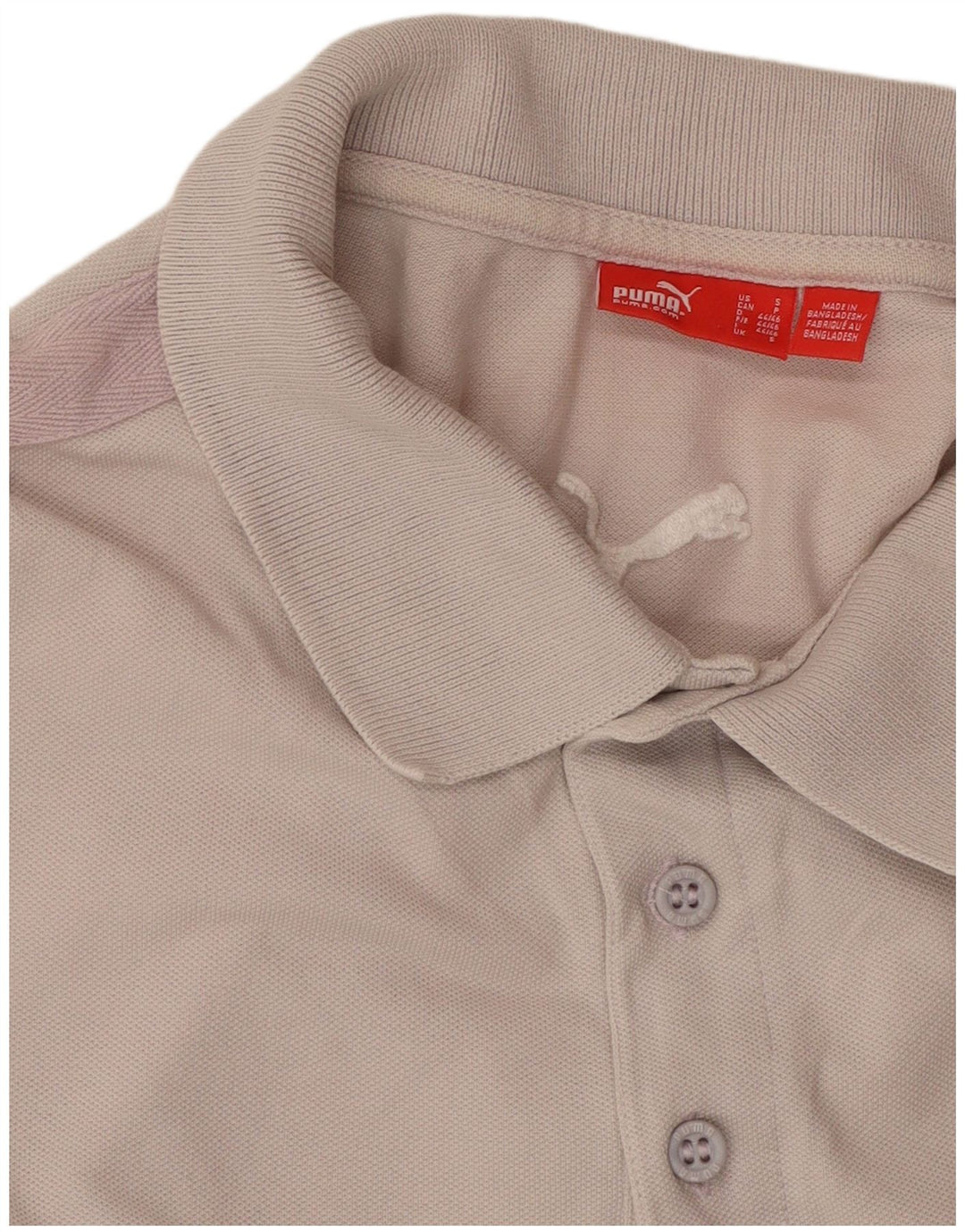 Мужская рубашка-поло Puma, маленькая серая, с цветными блоками