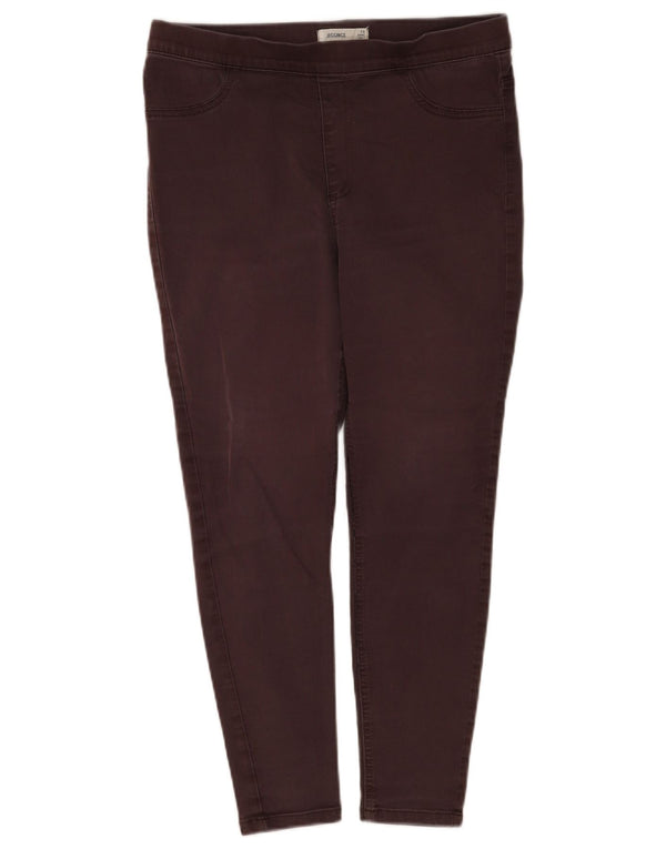 Женские укороченные джинсы джеггинсы Marks & Spencer UK 14, большие W34 L25, коричневые, хлопковые