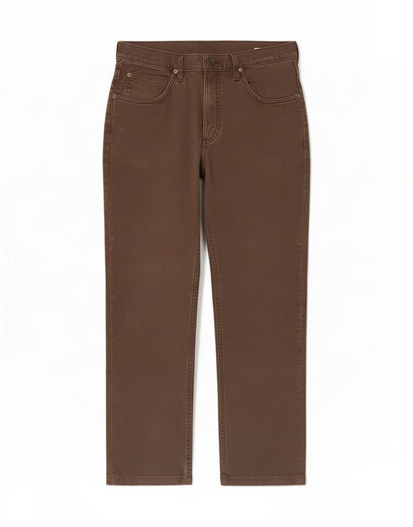 Мужские прямые джинсы Lee Brooklyn W33 L32, коричневые, хлопок