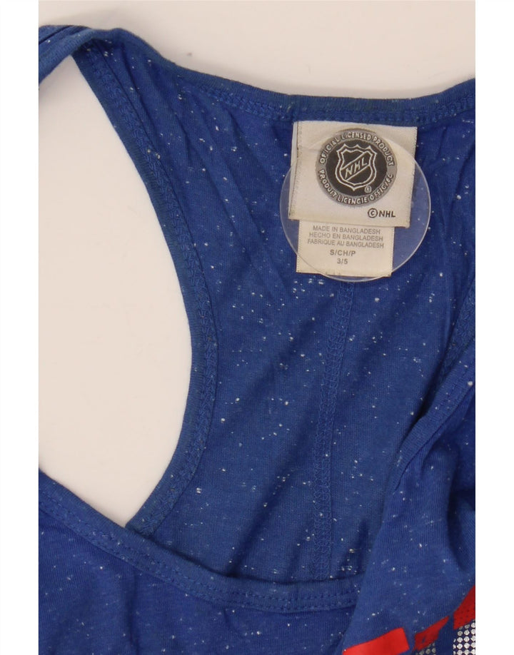 Женский жилет с графическим рисунком НХЛ Montreal Canadiens UK 10, маленький синий в крапинку