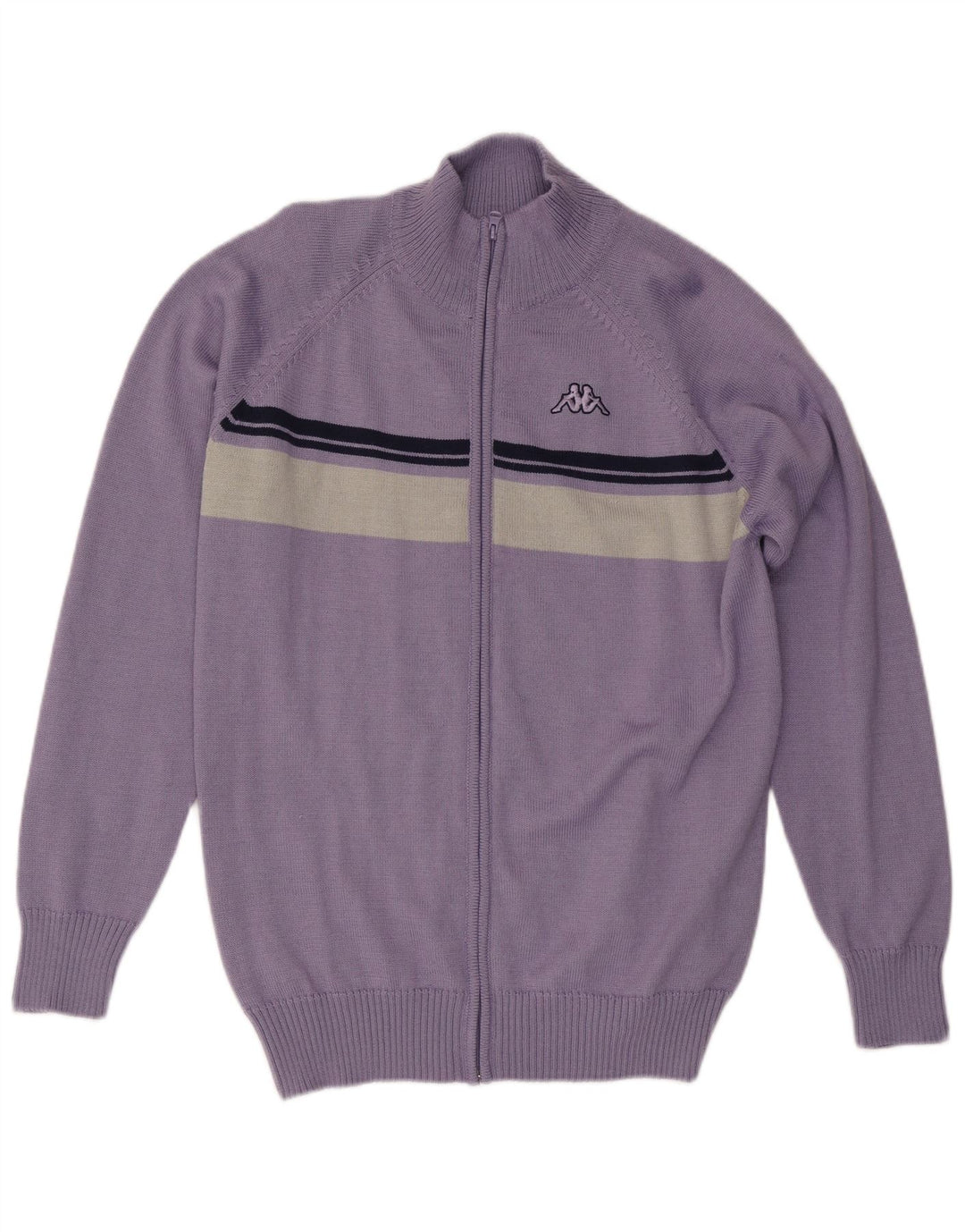 Мужской кардиган KAPPA 3XL, фиолетовый, акрил с цветными блоками