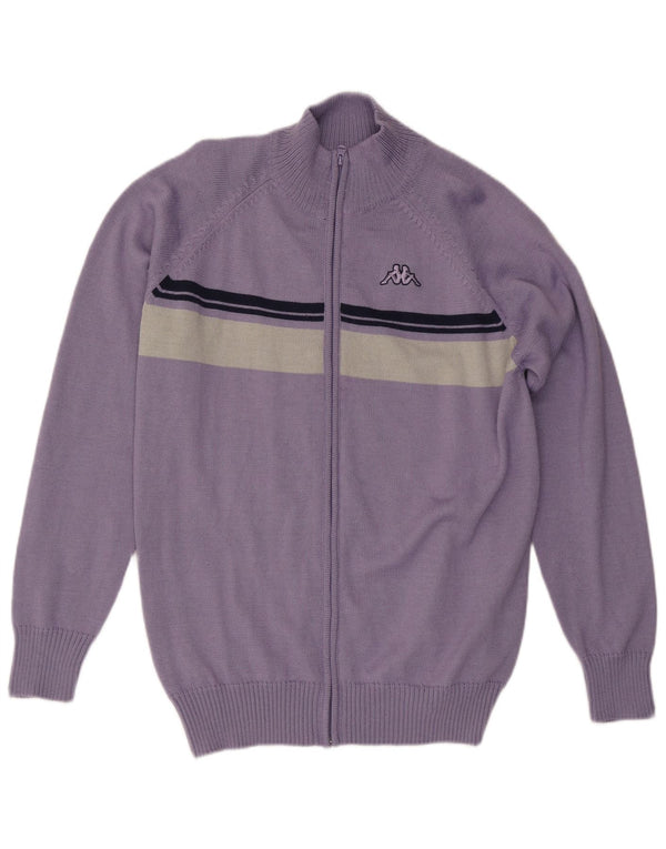 Мужской кардиган KAPPA 3XL, фиолетовый, акрил с цветными блоками