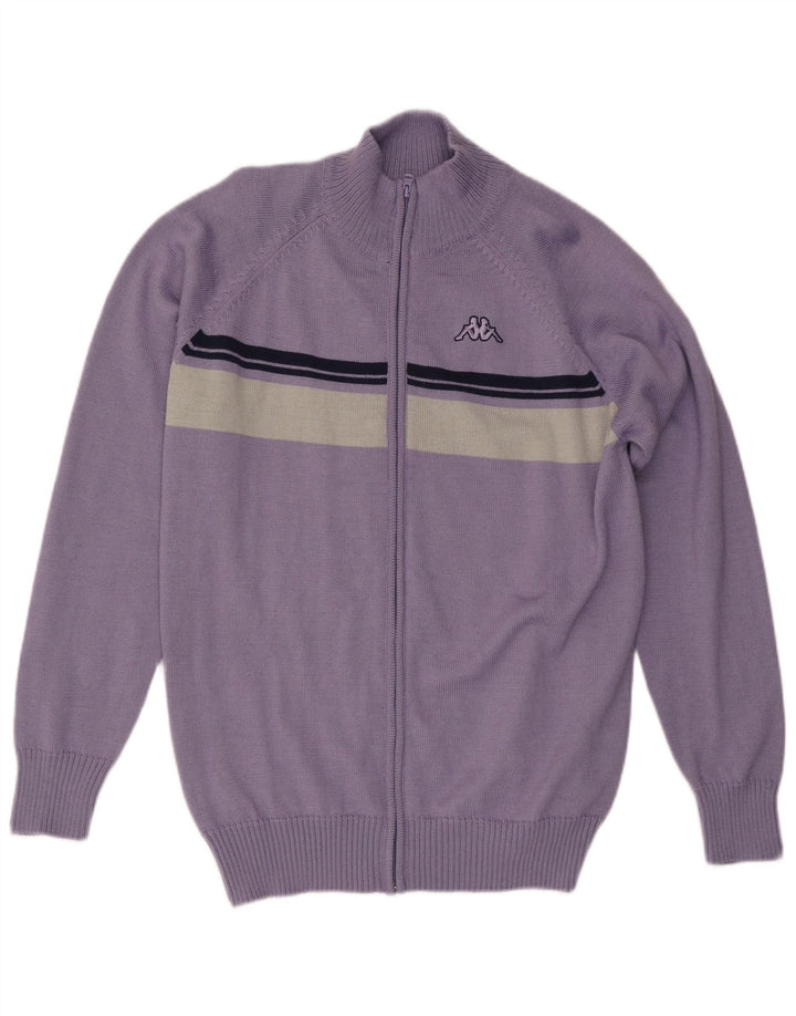 Мужской кардиган KAPPA 3XL, фиолетовый, акрил с цветными блоками