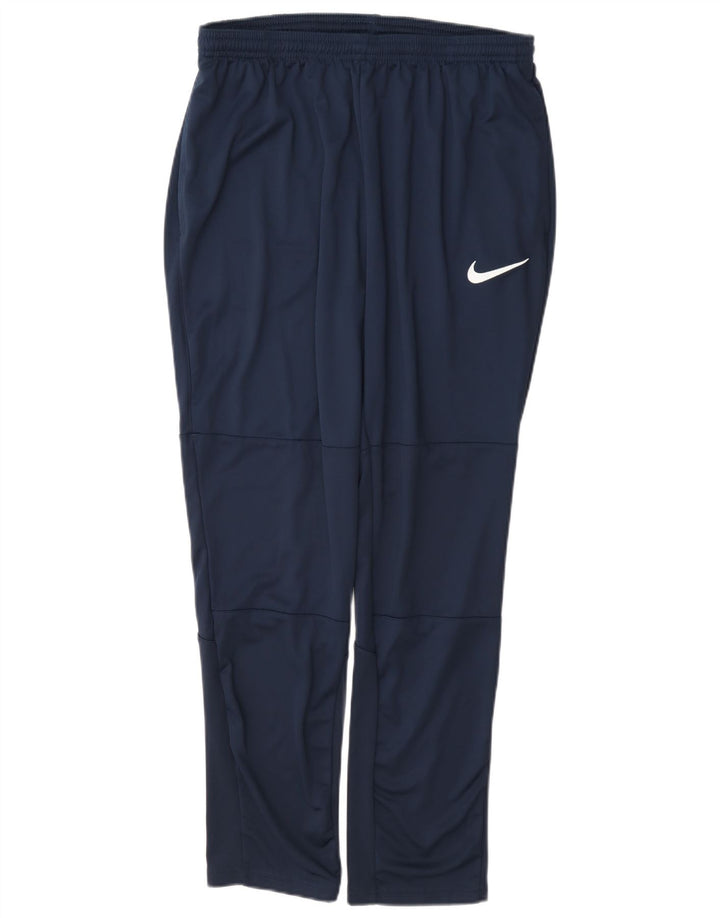 Мужские спортивные брюки Nike Dri Fit, большие темно-синие