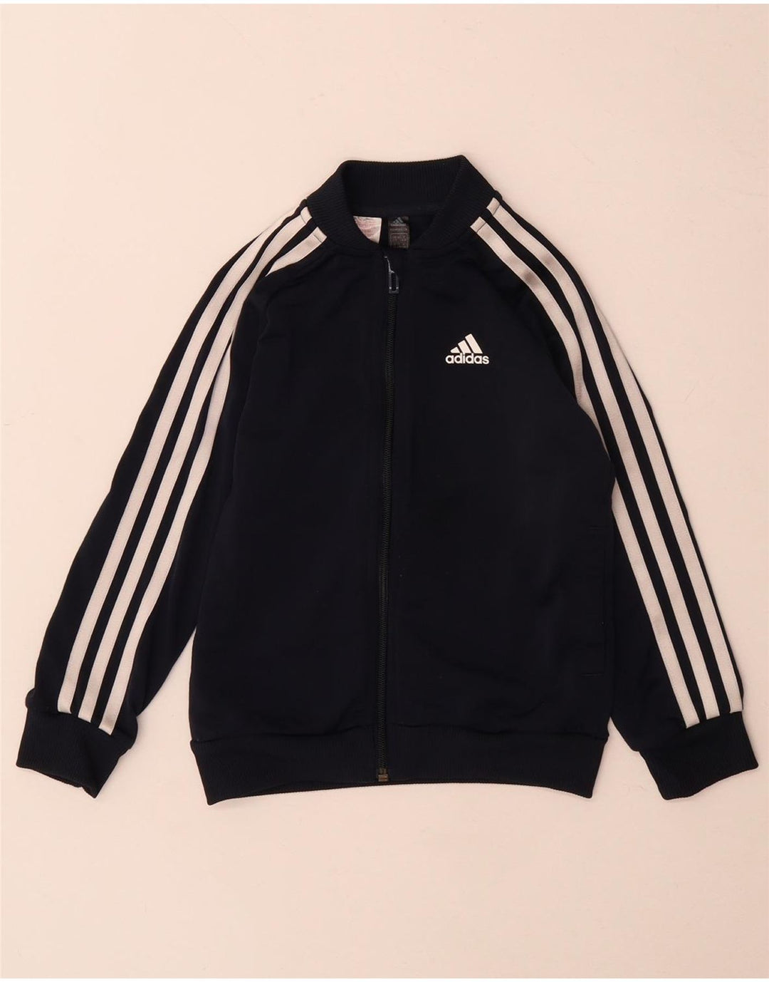Спортивный костюм Adidas для мальчиков, верхняя куртка 6–7 лет, темно-синий полиэстер