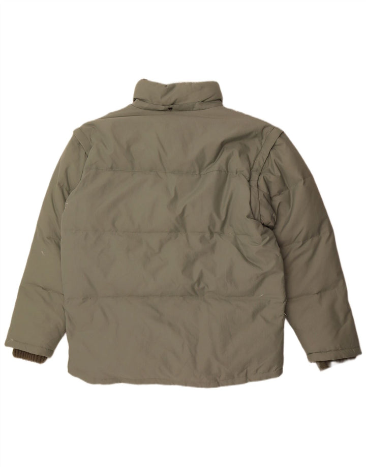 Мужская стеганая куртка Fila UK 40, большой зеленый полиэстер