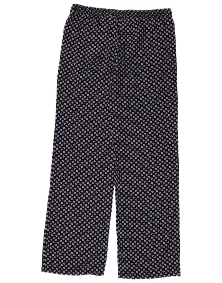 Женские широкие брюки Zara Medium W30 L32, темно-синий, пятнистый полиэстер