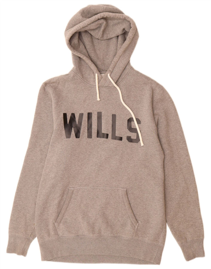 Мужской джемпер с капюшоном JACK WILLS XS, серый хлопок