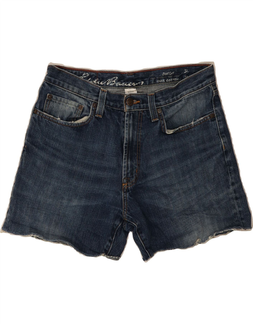 EDDIE BAUER Mens Denim Shorts W32 Medium  Blue Cotton Vintage Eddie Bauer and Second-Hand Eddie Bauer from Messina Hembry 