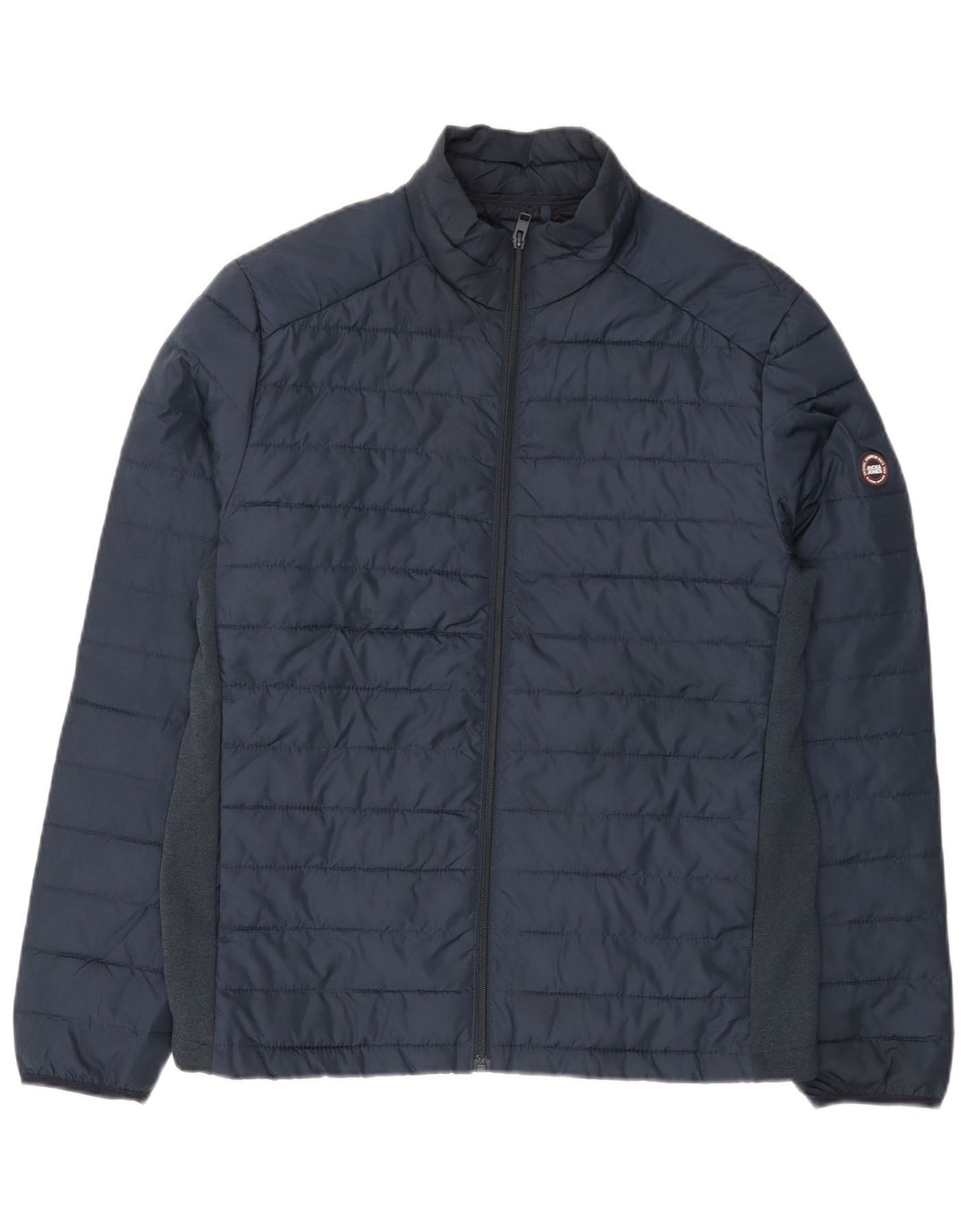 Мужская стеганая куртка Jack & Jones UK 40, большая, темно-синяя
