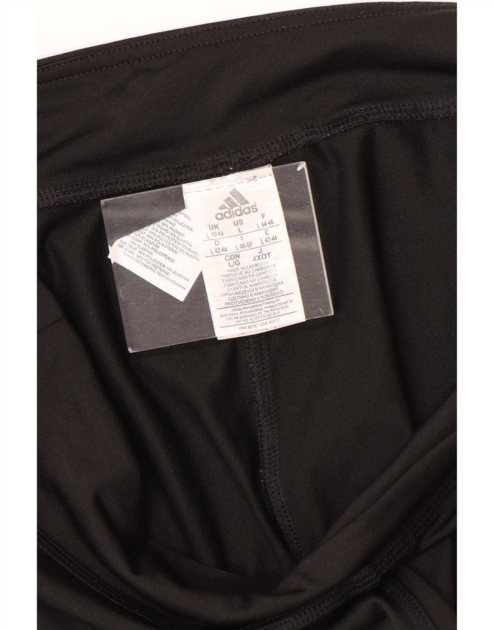 Женские леггинсы-капри Adidas Climalite UK 16/18, большой черный полиэстер