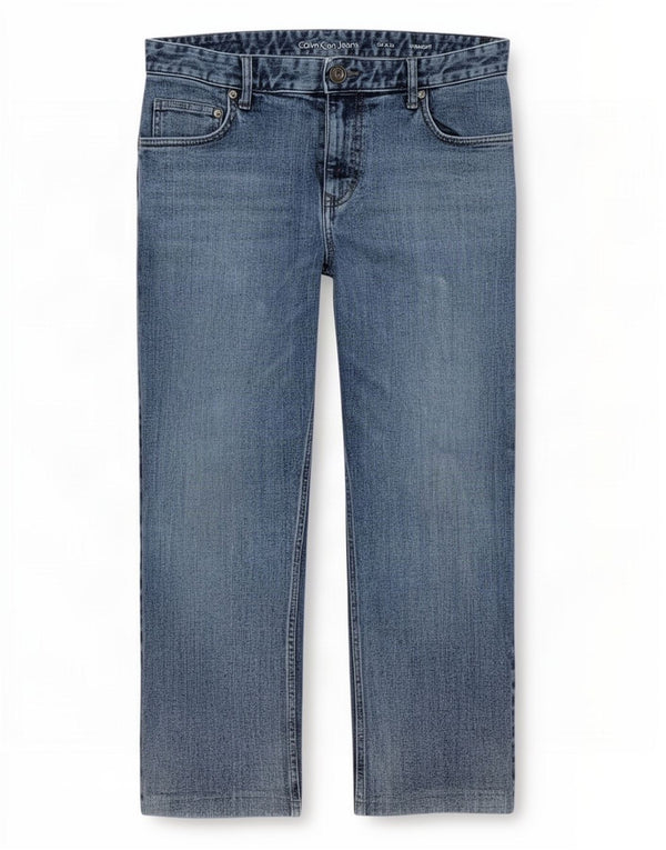 Мужские прямые джинсы Calvin Klein W34 L26, синий хлопок