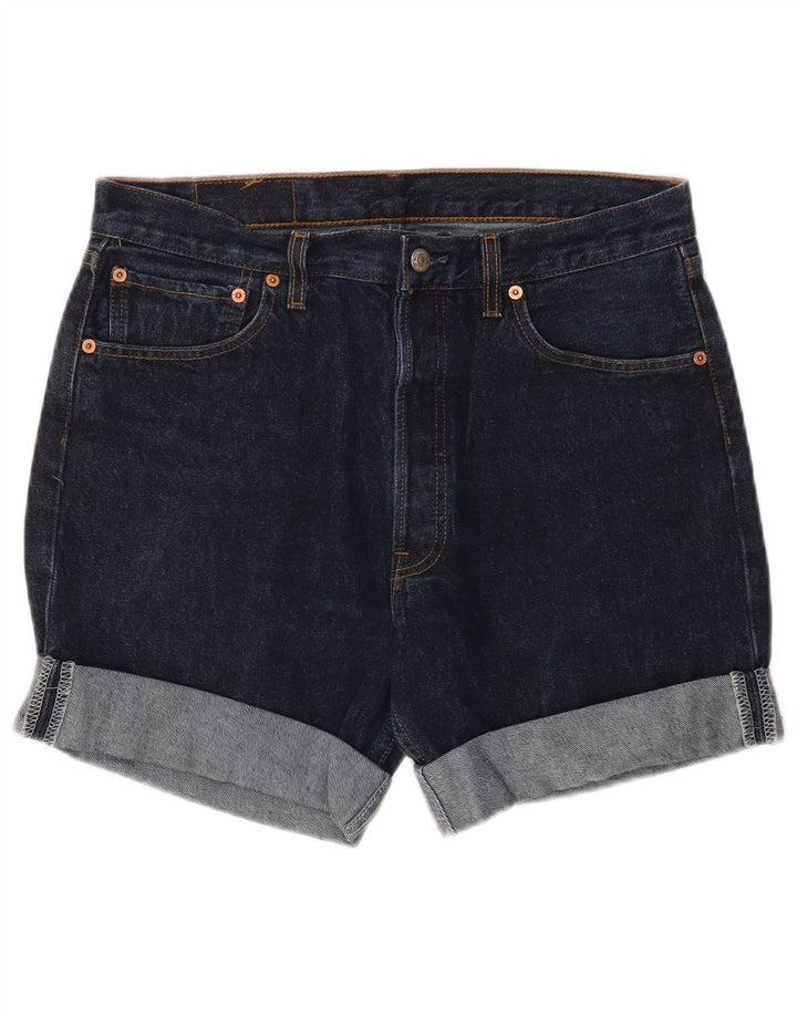 Мужские джинсовые шорты Levi's 501 W34, большие, темно-синие