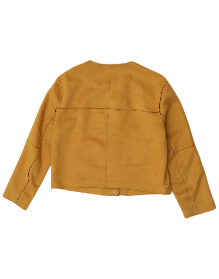 Женское болеро Zara UK 10, маленький желтый полиэстер