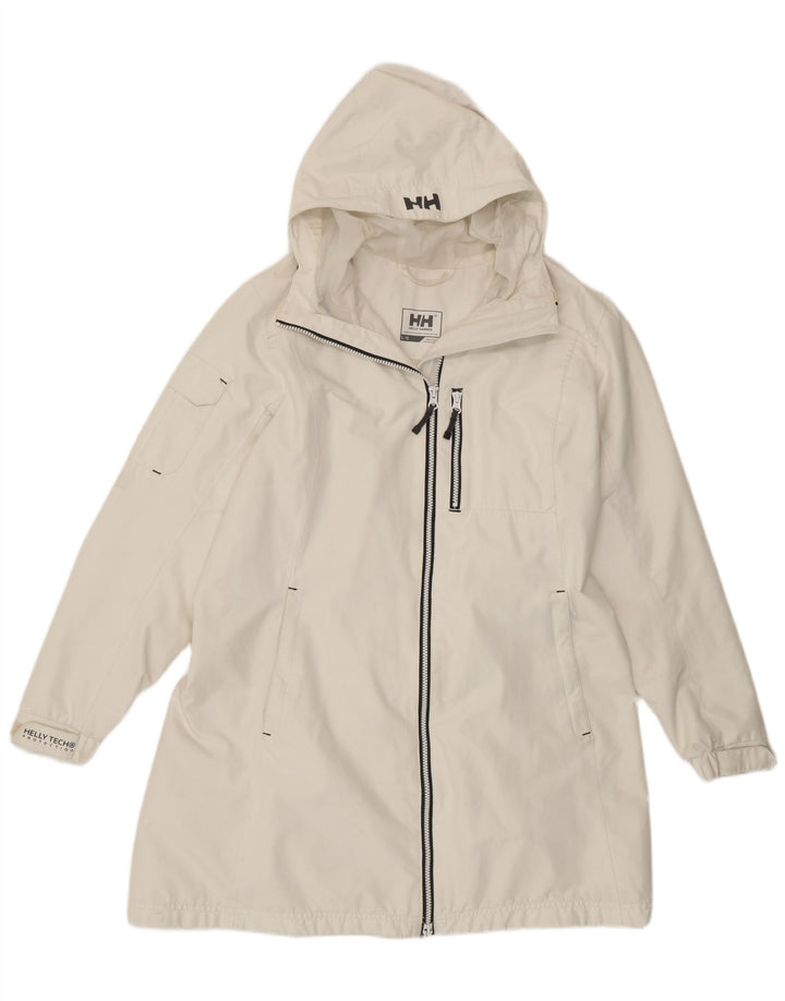 Женский плащ с капюшоном Helly Hansen UK 16, большой белый