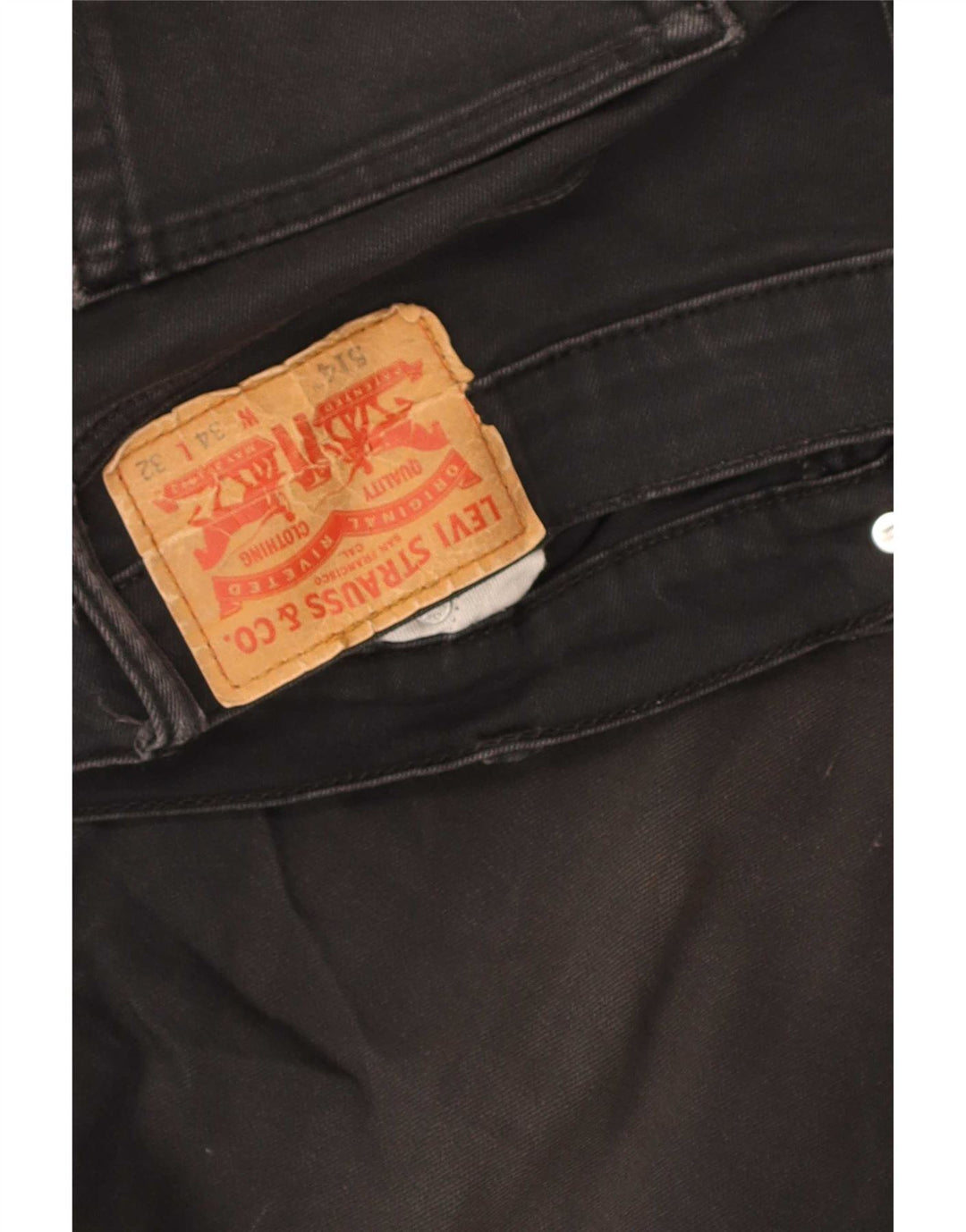 Мужские прямые джинсы Levi's 514 W34 L32 черные