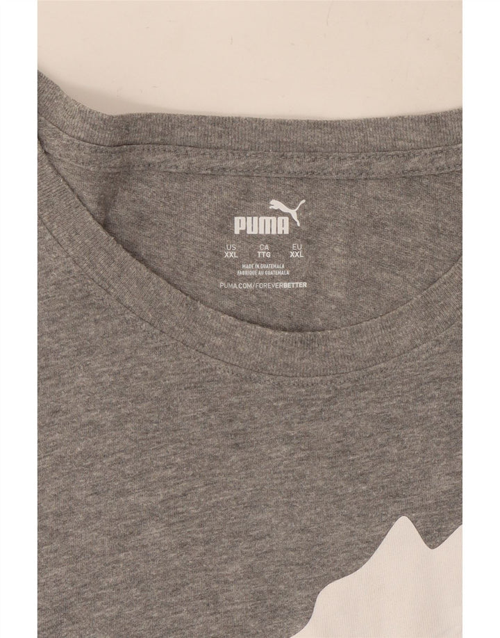 Мужская футболка с рисунком PUMA Top 2XL Серая