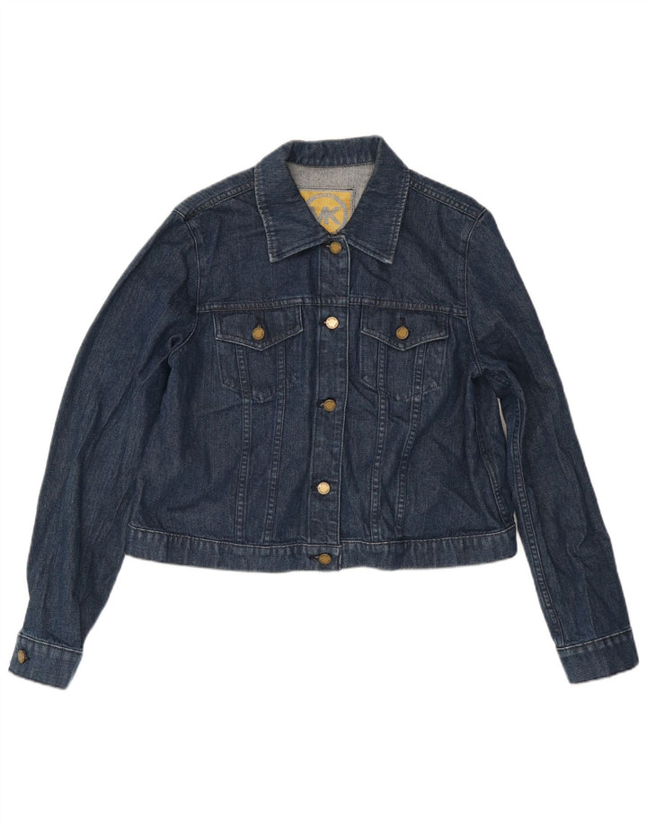 Женская укороченная джинсовая куртка MICHAEL KORS UK 18 XL, синяя, хлопок
