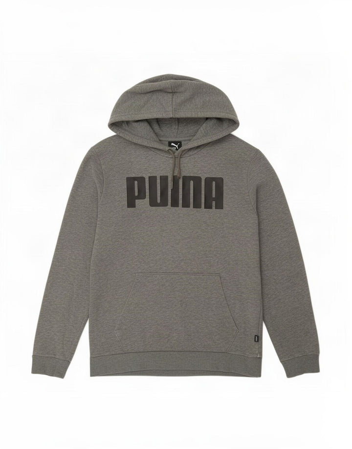 Мужской джемпер с капюшоном с рисунком Puma, маленький серый