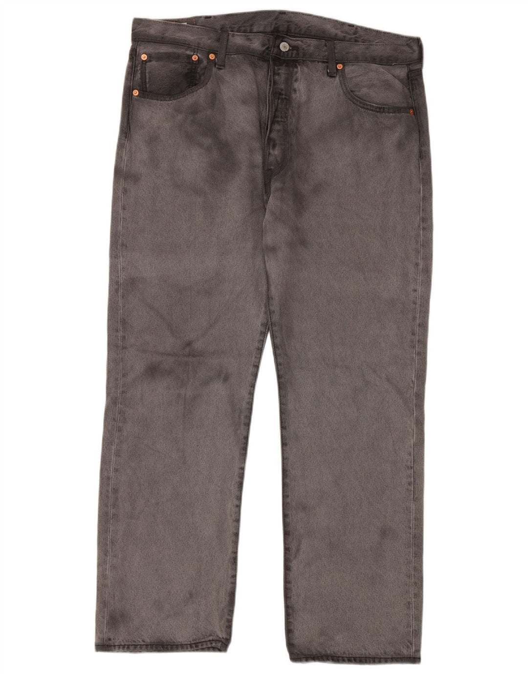 Мужские прямые джинсы LEVI'S 501 W38 L30 Серые, хлопок