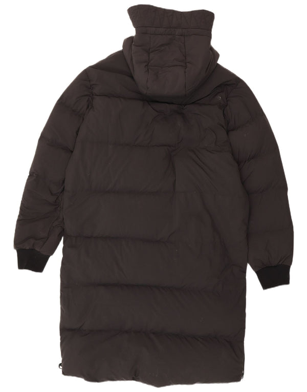 Adidas Mens Hooded Padded Coat UK 38 Medium Grey Полиамид