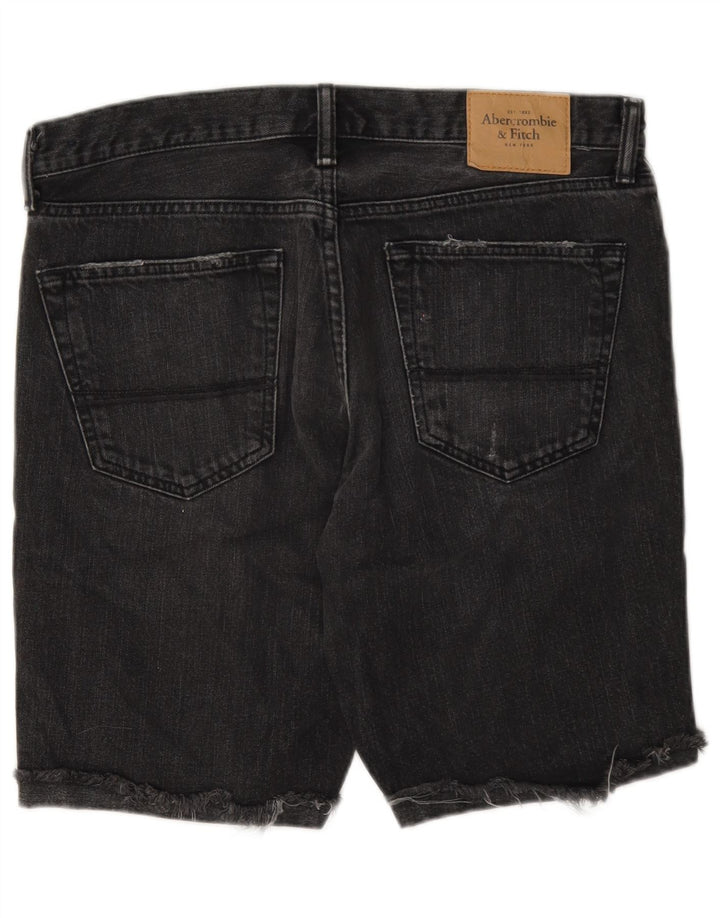 Abercrombie & Fitch Мужские джинсовые шорты W33 Средне-серые хлопковые