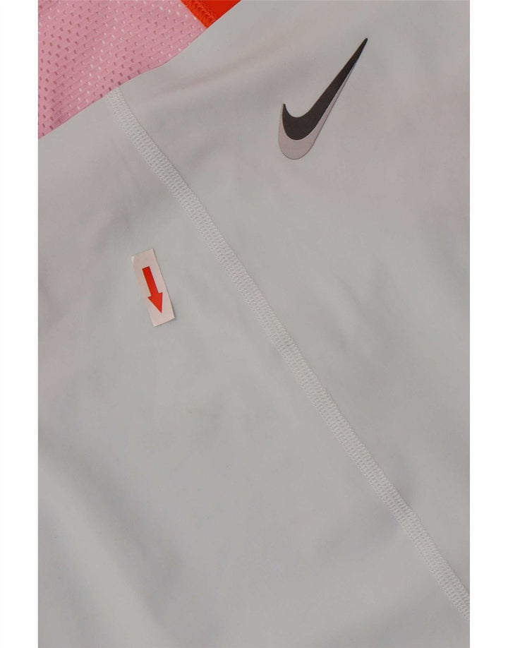 Женский топ Nike Dri Fit Slim Vest UK 12, средний синий, цветной блок