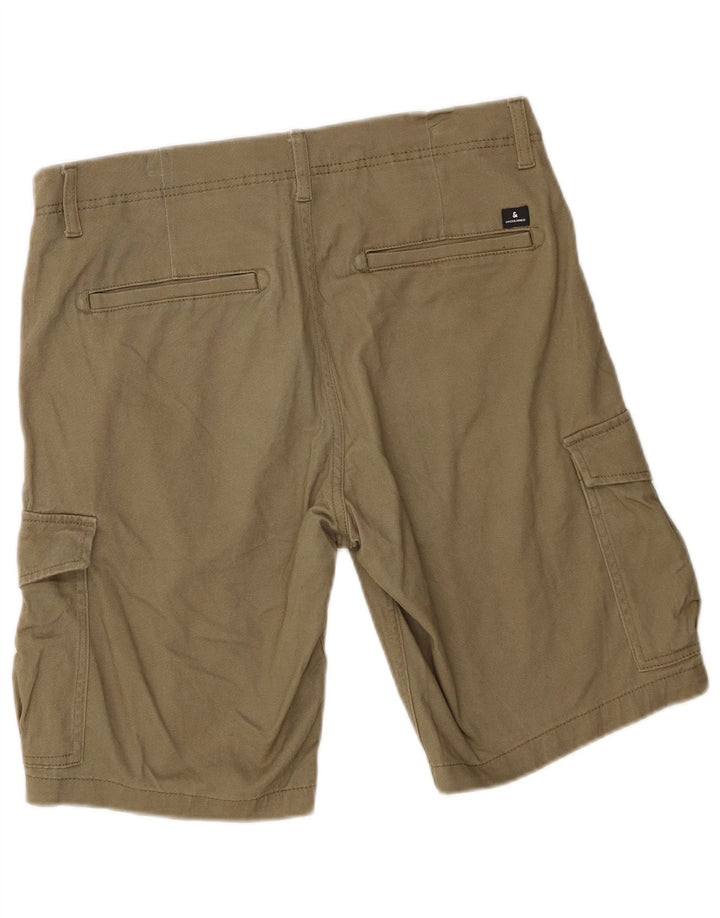 Мужские шорты карго Jack & Jones стандартного кроя, средний W32, хлопок цвета хаки