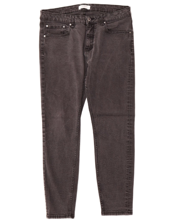 Женские узкие джинсы Zara EU 42, большие W32 L26, серые