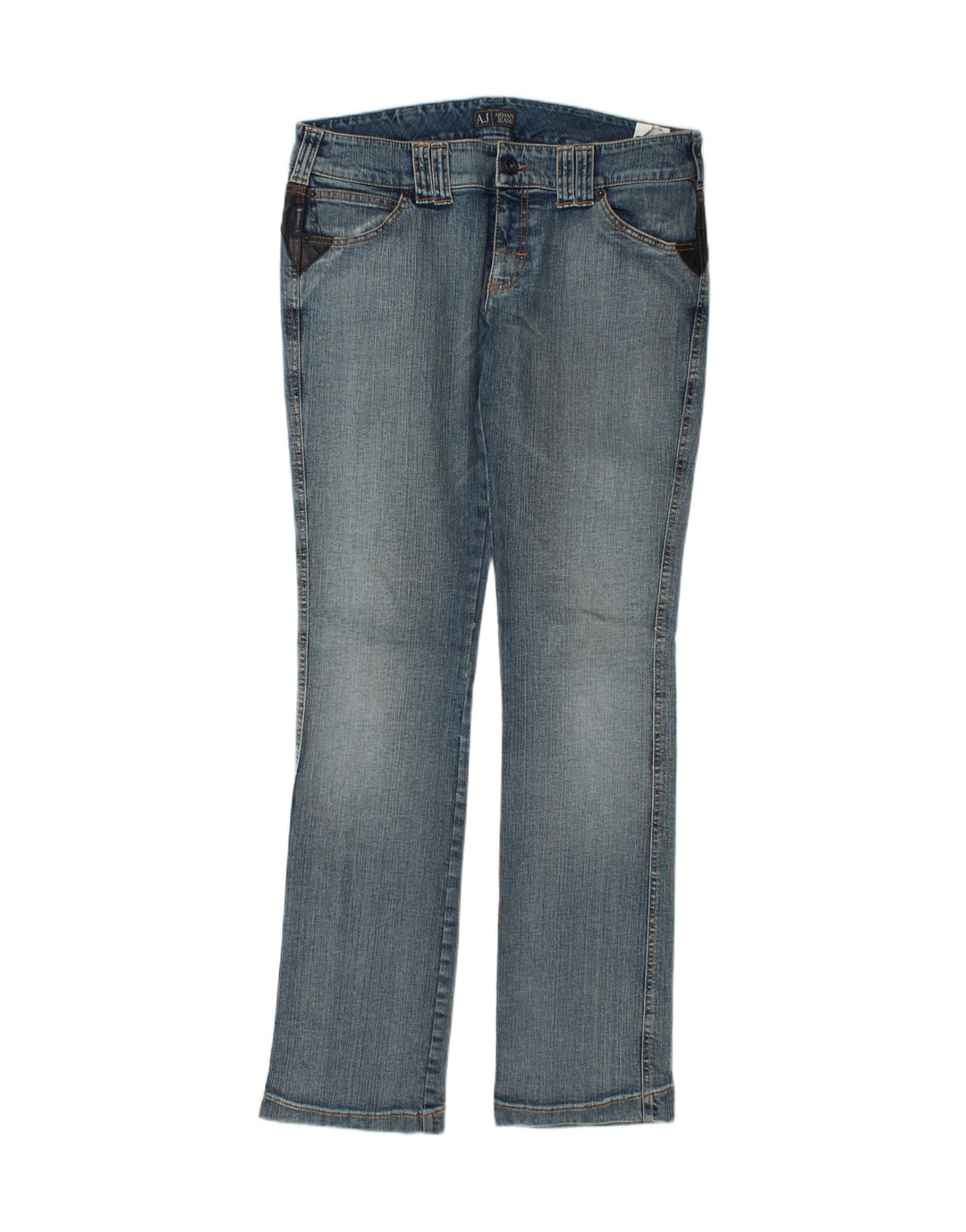 ARMANI Womens Slim Jeans W31 L32 Blue Cotton Vintage Armani and Second-Hand Armani from Messina Hembry 