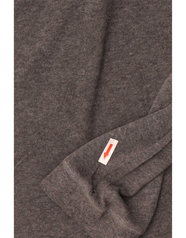 Мужская рубашка-поло с длинным рукавом Zara 2XL, серая