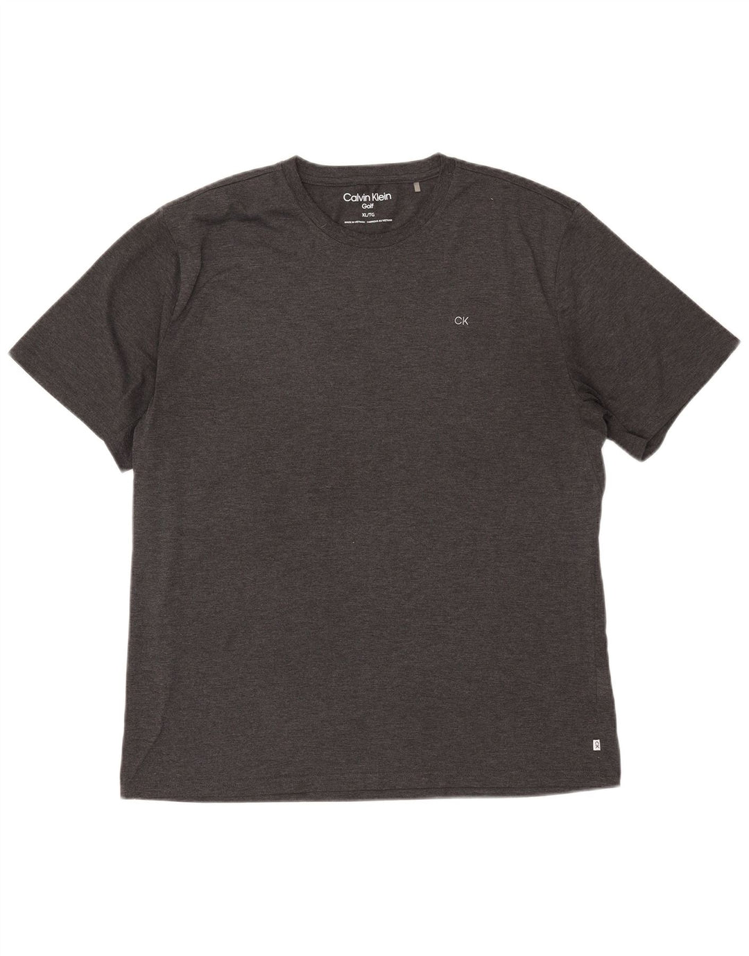 Мужская футболка Calvin Klein Top XL, серый полиэстер