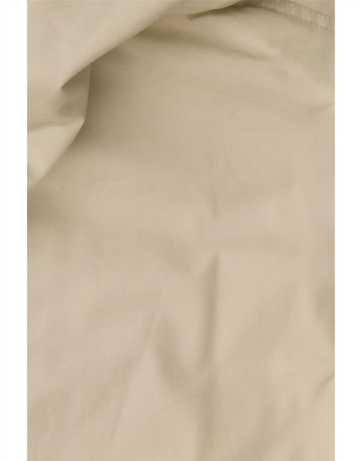 Винтажная женская куртка оверсайз с капюшоном UK 20 2XL Off White