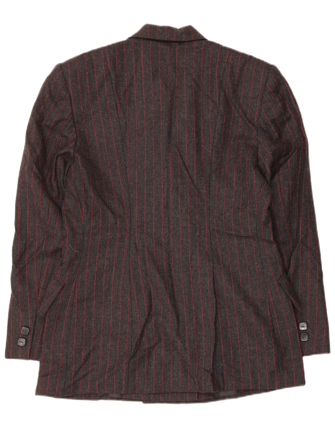 Женский двубортный комплект из 2 предметов Aria UK 14, средний W26, шерсть в серую полоску