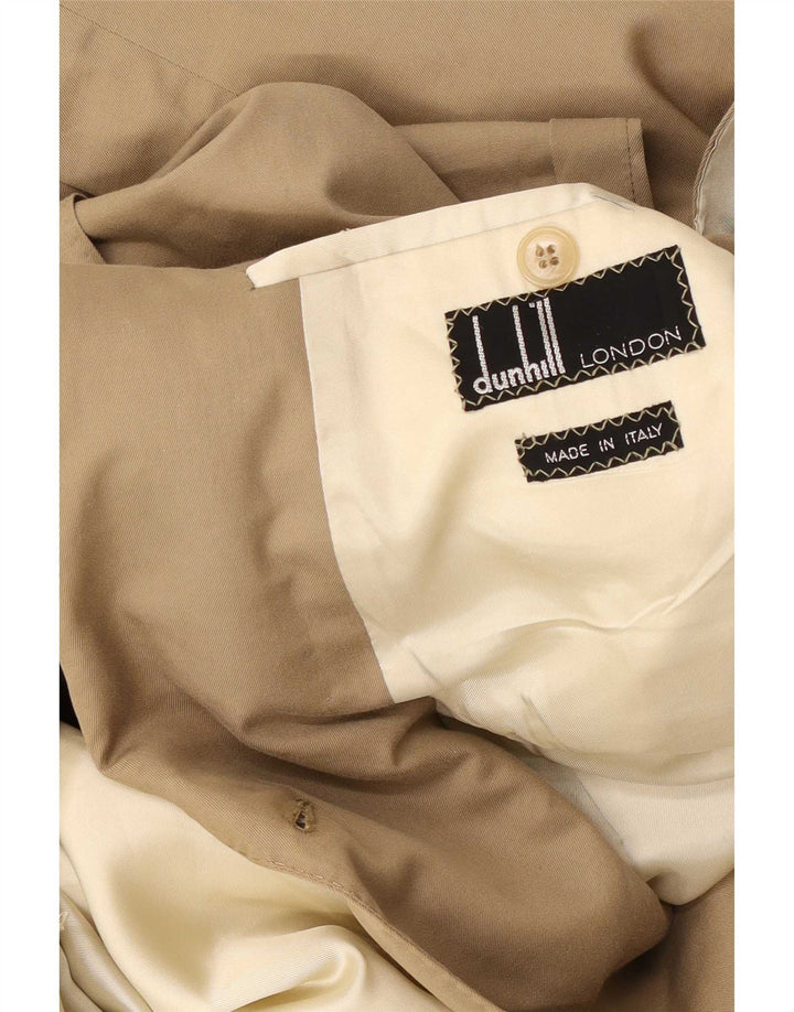 DUNHILL Мужской двубортный пиджак UK 38 Medium Beige
