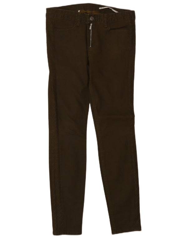 Женские узкие джинсы Zara EU 38, маленькие W28 L28, зеленые