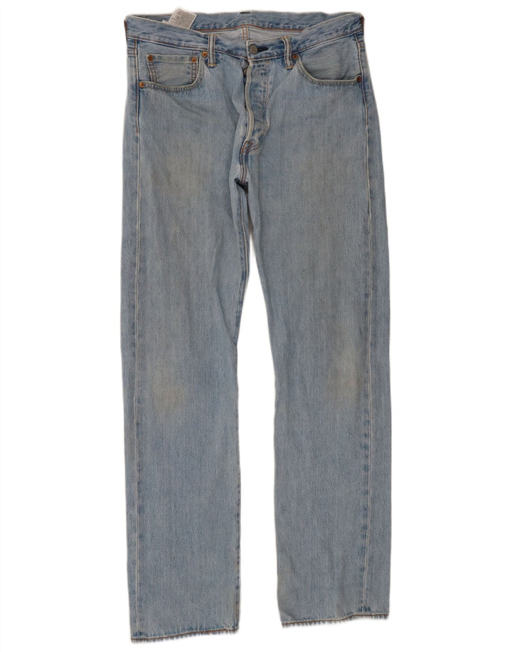Мужские прямые джинсы Levi's 501 W34 L34 синие, хлопок