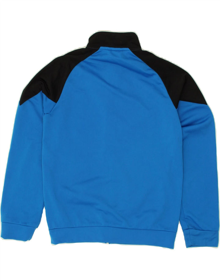 PUMA Boys Graphic Tracksuit Top Jacket 11-12 Years Blue Colourblock Vintage Puma and Second-Hand Puma from Messina Hembry 