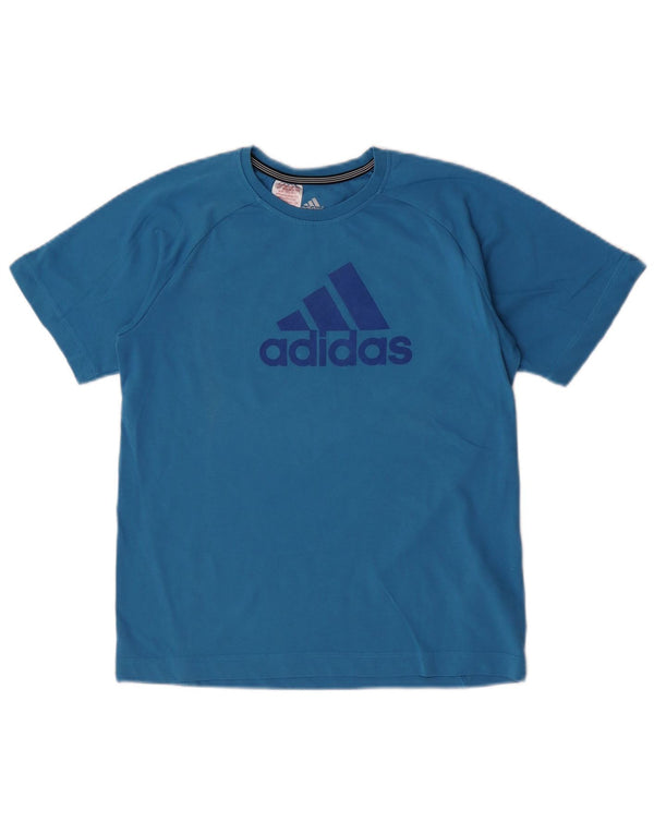Футболка Adidas Boys Clima 365 с рисунком, топ 13–14 лет, синий хлопок