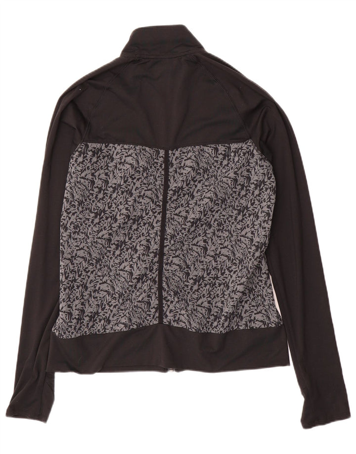 Женский спортивный костюм ADIDAS, верхняя куртка UK 10, маленький черный полиэстер с цветными блоками