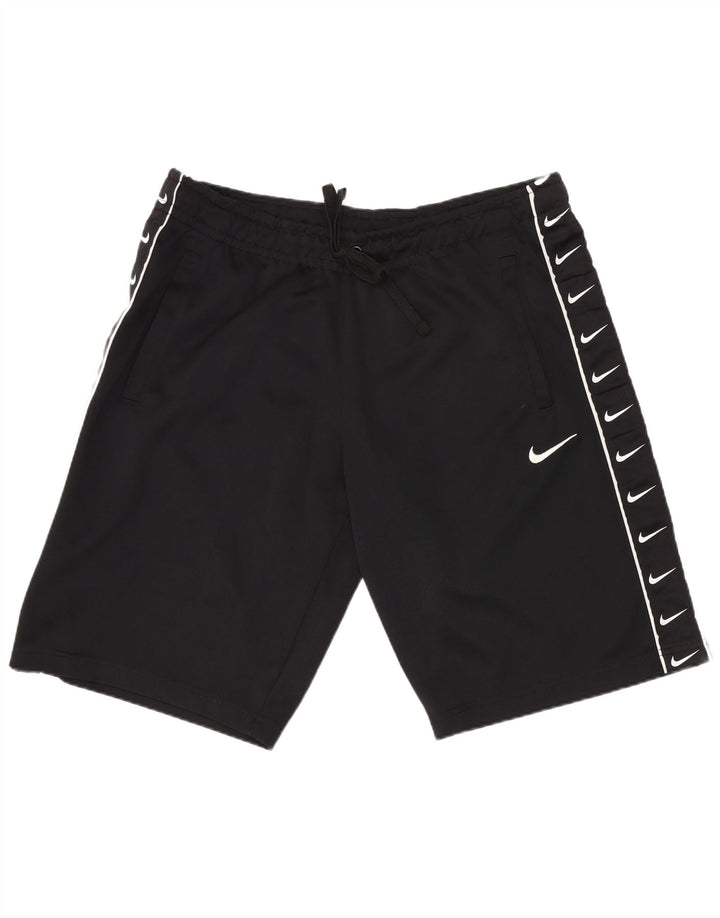 Мужские спортивные шорты Nike с графическим рисунком, большие черные, полиэстер
