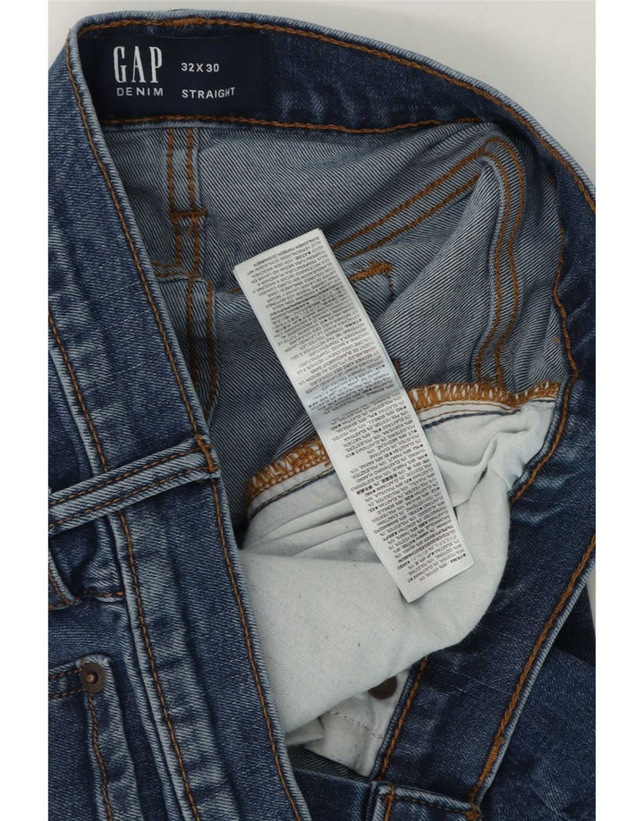 Джинсы мужские прямые Gap W32 L30 синие, хлопок